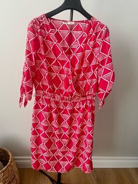 Old Navy Pink Geometric Dress US M